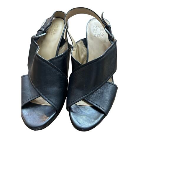 NATURALIZER Women's Black Azalea Leather Heel Cup Slingback Sandals Size 10.5 - Picture 5 of 12